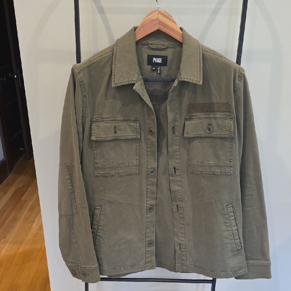 PAIGE Men's Khaki Military Jacket